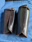 Wwi Us Army Cavalry   Officers Leather Leg Gaiters Spats Pair War-time Issued