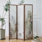 3 Panel Room Divider Screen double Faced Room Divider Folding Wall Divider For R
