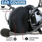 Cloth Ear Cup Covers For Headsets Aviation Gaming Racing Safety Communication