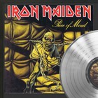 Iron Maiden Framed Black Wood Legends Of Music Platinum Lp Record Display 