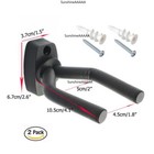 10 Pcs Pack Guitar Hangers Hook Holder Wall Mount Hanger Display Instrument