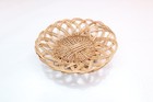 Native American Indian Hupa Yurok Woven Basket Plaque Openwork Tray Trivet 7 