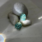 Handcrafted Amazonite Stud Earrings 18k Gold Plated 925 Sterling Silver