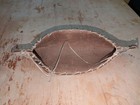 Vtg Birch Bark Canoe Handmade Hanging Native American Souvenir Cabin Lake House 