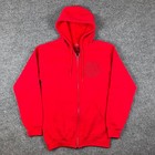 Vtg Fullmetal Alchemist Hoodie Mens S Red Full Zip Fma Anime Manga Y2k