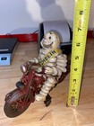 Michelin Tire Man Motorcycle Fatboy Biker Goodyear Collector Cast Iron Patina