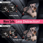 Dog Safety Vest Harness  Pet Car Harness Vehicle Seat Belt With Adjustable Strap