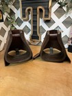 Horse Tack - Ralide Leather Tapadero Covered Western Stirrups