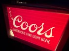 Coors Vintage Lighted America s Fine Light Beer Cash Register Topper Sign