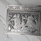 Beautiful Antique Middle Eastern Silver Figural Box By Master Mahmoud Ehtemam 