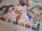 Vintage 1953 Queen Elizabeth Ii Coronation Commemorative Silksatin Scarf 28 rare