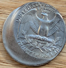 Washington 25c Quarter  Struck 25  Off Center Error Coin