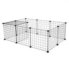 Small Animal Pet Playpen Metal Fence Cage Kennel Crate For Dog Rabbit Guinea Pig