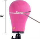 Gex 20 -24  Canvas Cork Wig Block Mannequin Head For Making 22 Inch  Rosy 