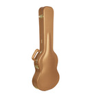 Crossrock Wooden Case For Gibson Sg Electric Guitars-security Lock-luxury Gold