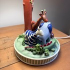 Kids Line Zanzibar Jungle Safari Nursery Table Lamp - 3d Animal Base   Shade