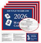 Mahjong Cards 2026  4 Pcs Mah Jongg Card Large Print  Easy To Read Rule Cards Fo