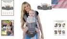 Ergonomic Baby Carrier With Detachable Hip Seat For Comfortable Carrying