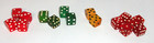8 Vintage Pair Of Dice   Bakelite  Catalin   Cherry Red Apple Green Butterscotch