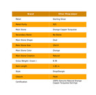 Orange Copper Turquoise Gemstone 925 Sterling Silver New Dangle Earrings Jewelry