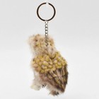 Hansa Owl Keychain Plush Toy Bird Realistic Animal Keyring Bh6460 10cm Japan