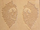 Acrylic Leather Embossing Stamp Sheridan Skull Profile Set For Vegtanned Leather