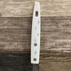 Vintage Mcm Stainless Steel Ladle White Handle Blue Atomic Starburst Kitchen