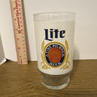 Vintage Miller Lite Glasses 10 Oz Footed 5 25  Tall A Fine Pilsner Beer