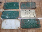 Vintage Idaho Trailer License Plate Lot Of 6