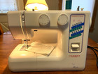 Janome New Home Sewing Machine Model Jd1818 Free Arm Working Good W Carry Case