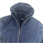 Dockers Jacket Softshell Hooded Bomber Squall Tech Men Size M Full Zip Navy Blue