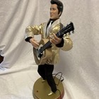 Elvis Presley Gold Jacket W guitar Rock Music Collectible Sings Blue Christmas
