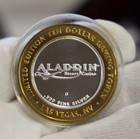 Aladdin magic Car  Las Vegas   Nv  Casino  10 Gaming Token  999  Silver Strike 