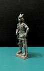 Pewter Norse Viking Warrior Horn Helm Sword Knife Fur Boots Diorama Figurine Rpg