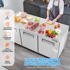 72  Commercial Undercounter Refrigerator Worktop Sandwich Prep Table 20 Cu  Ft