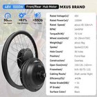 Mountain E-bike Conversion Kit 48v 1000w Front rear Brushless Hub Motor Wheel