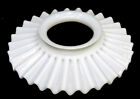 Antique Milk Glass Pleated Ruffled Petticoat Shade Victorian Oil Lamp Diffuser