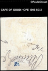 Cape Of Good Hope  mafeking  1903 Sg 2 Blk Op Besieged 1p On Green   p Used F vf