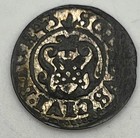 1643 City Of Riga Swedish Livonia 1 Soldius Queen Christina Km-21 Billon