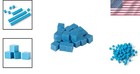 Fun And Tactile Blue Counting Cubes Set - Base Ten Manipulatives For Learning