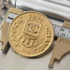 Auth Vtg Chanel Boutique Jacket Button Gold 3d Cc Logo Cambon 31mm
