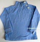 Crewcuts Girls Blue Mock Neck Pullover Sweater Fleece Long Sleeve 6-7