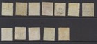 India Stamps 1865 New Issue Set W Elephant Head Watermark Sg54 65 Used Cv   197