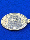 Vintage Road King Club Lion Brass Gold Tone Key Fob Union 76 Schaumburg  Il  e4