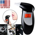 Digital Lcd Police Breath Breathalyzer Test Alcohol Tester Analyzer Detector -