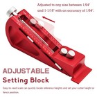 Adjustable Setup Block Height Gauge  Aluminum Precision Woodworking Tools For   