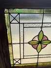   Antique Stained Glass Window 2 Of 2   28 5 X 28   Architectural Salvage