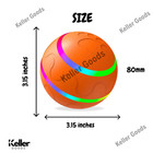 Peppy Pet Ball For Dogs Automatic Moving Interactive Toys With Led Flash Gift