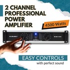 Power Amplifier Distortion Free Clear Sound Professional 2u Chassis Rack Mount