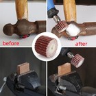 10pcs 240 Grit 12mm Flap Wheel Grinding Heads   3mm Arbor For Dremel Rotary Tool